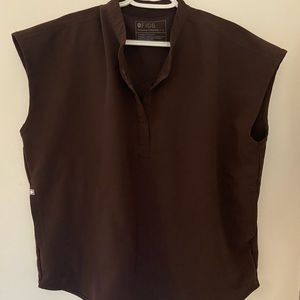 **LIMITED EDITION FIGS** Rafaela Scrub top in color Espresso